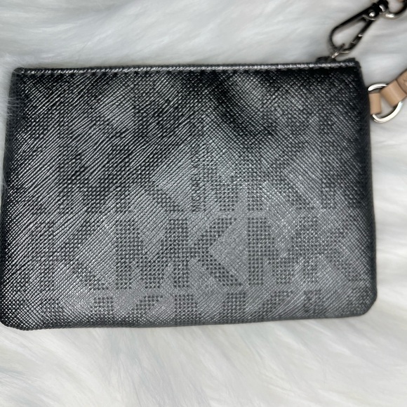 Michael Kors Silver Logo Wristlet - Picture 6 of 7